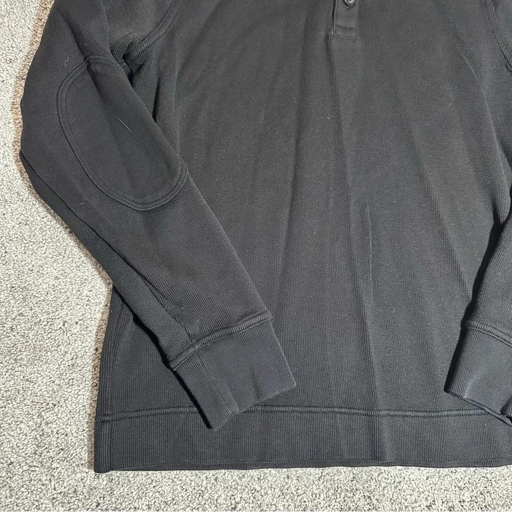 Banana Republic Quarter Button Pullover Hooded Sweater/Sweatshirt - Mens Small